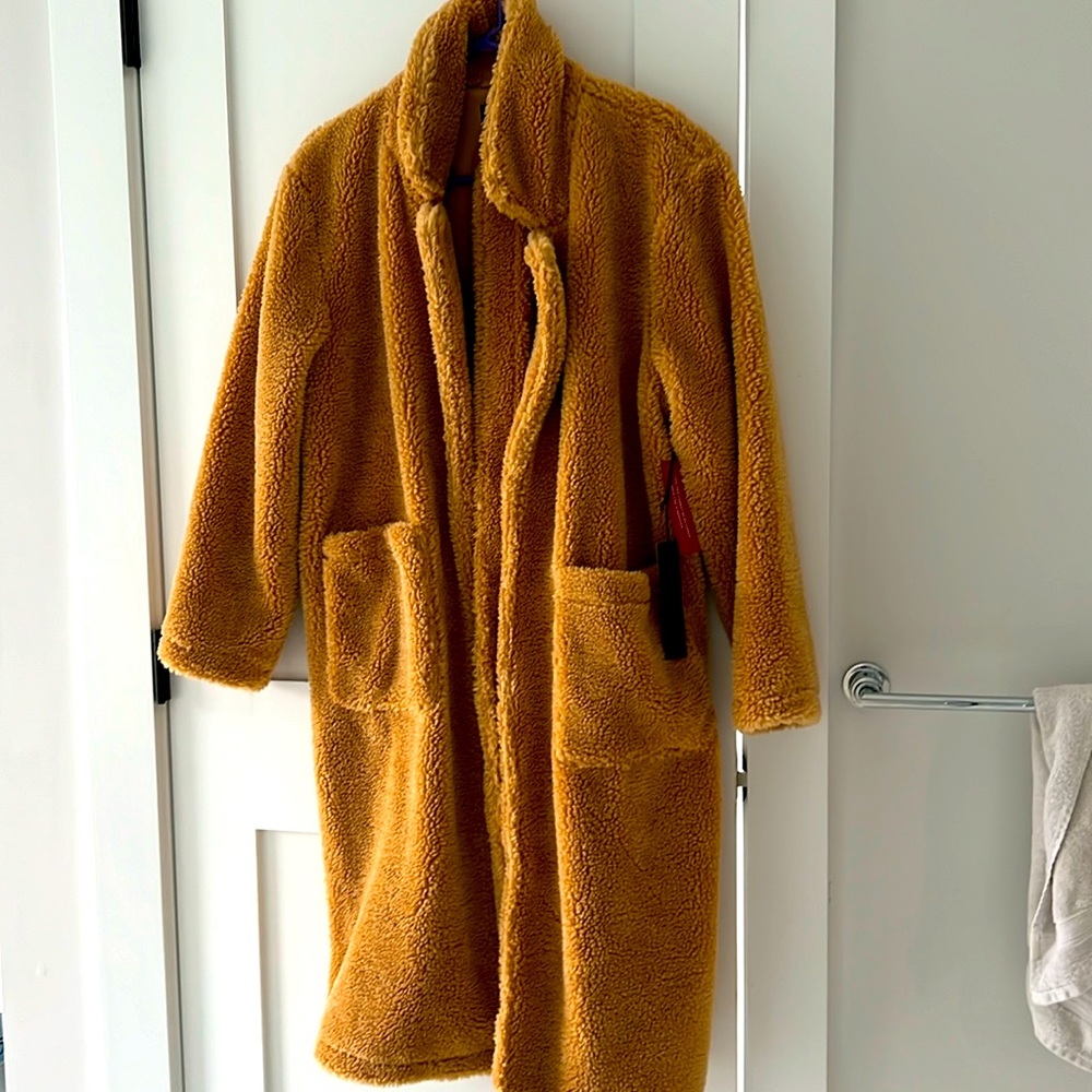 Teddy Coat Ladies size small Carbon 38